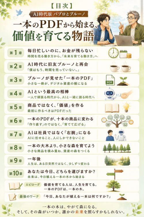 一本のPDFから始まる価値を育てる物語